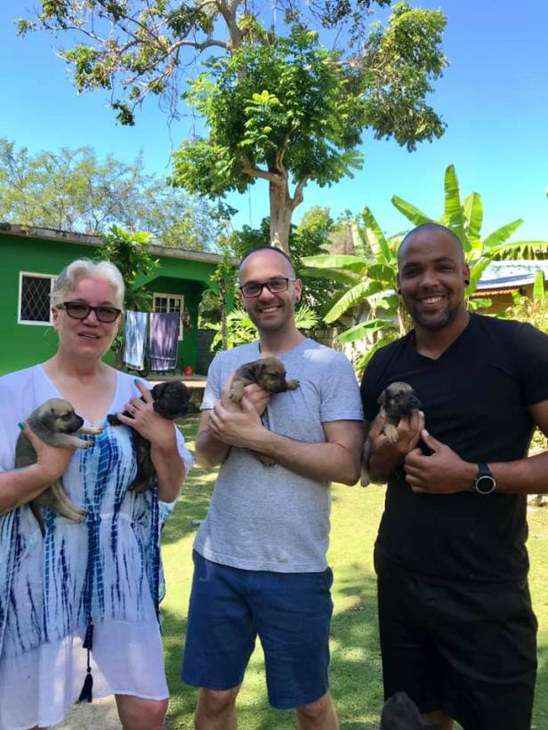 Daddy Coo Oliver and pups